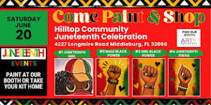 Paint at the Hilltop Community Juneteenth Celebration
