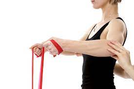 Attach one end of the loop to a secure object or shut a door on it to hold it in place. Functional Rehabilitation