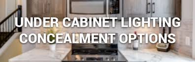Having to work in the dark, especially when using a. Under Cabinet Lighting Concealment Options Superior Cabinets