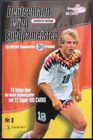 England ist europameister 16 mannschaften der altersstufe u11 trafen sich am fronleichnamstag in wolfurt und kennelbach. Big Cards Nr 3 England 96 Deutschland Wird Europameister Panini Klebebildchen Net