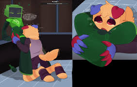 dandys world, roblox game, goob (dandys world), vee (dandys world),  1girl1boy - R34 Vault