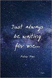 Capture inspiration from well known authors. Just Always Be Waiting For Me Journal Peter Pan Quote Diary Notebook Composition Writing Book For Dreamers Regular Lined White Paper 120 Pages 6 X 9 Journal Lynn C 9781721912650 Amazon Com Books