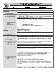 Final Dlp Demo Earthquakes And Faults 2 Pdf Teaching Demonstration Earth Space Detailed Science Lesson Plan Grade Level 8 Quarter Domain 2nd Course Hero