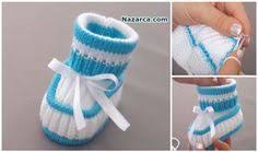 Bastan Sona Anlatimli Orgu Bebek Patik Turkce Videolu Nazarca Com Bebek Ccedil Izmeleri Baby Knitting Patterns Patikler