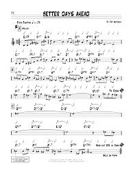 Better days ahead track info. Pat Metheny Better Days Ahead Sheet Music Pdf Notes Chords Jazz Score Piano Solo Download Printable Sku 412164