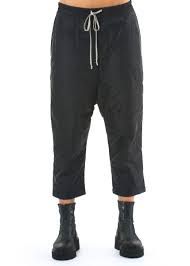 Rick Owens Drkshdw Cropped Pants With Drawstring