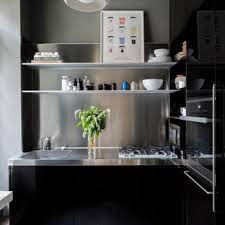Ipow set of 3 stainless steel fine mesh strainer, colander sieve sifters with long handle for kitchen food, small medium large size for tea coffee powder fry juice rice vegetable fruit etc average rating: 75 Beautiful Small Kitchen With Stainless Steel Countertops Pictures Ideas July 2021 Houzz
