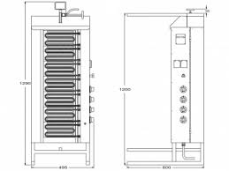 Potis E4 Elektro Gyrosgrill Donergrill Kebabgrill 80 Kg Hohe 1290 Mm Gastore Ihr Lieferant Fur Grosskuche Gaststatte