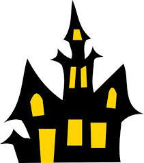 Haunted House Halloween Clipart Halloween Coloring Halloween Silhouettes