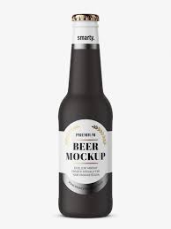 Beer Bottle Mockup Black Ceramic Smarty Mockups Beer Bottle Beer Bottle