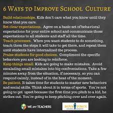 Ramprincipallhs On Twitter: "Six Ways To Improve School Culture: #School  #Environment Https://T.co/M3Ykoptdzk" / Twitter