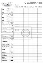Als xlsx, pdf, txt herunterladen oder online auf scribd lesen. Kniffel Yahtzee Gewinnkarte Fototapete Fototapeten Knobeln Tricky Regulierung Myloview De