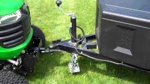 John Deere X738 Receiver Hitch Youtube Be sure the trailer you choose will work with the hitch system your lawn mower features.