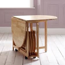 Rubberwood Butterfly Table With 4 Chairs Dunelm Kitchen Table Small Space Folding Dining Table Compact Table And Chairs