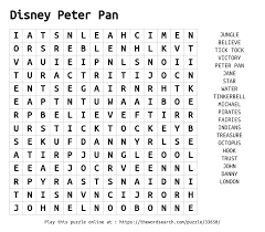 We did not find results for: Download Word Search On Disney Peter Pan