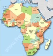 Part of the reason the african continent has so many interesting physical features is because of its large size. Geographical Map Of Africa