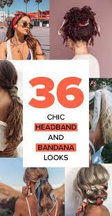 36 Bandana Hairstyles And Headband Hairstyles You Ll Love Headband Hairstyles Scarf Hairstyles Bandana Hairstyles Short