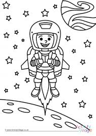 Make a fun coloring book out of family photos wi. Space Colouring Pages