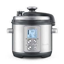The moist, slow cooker temperature is perfect for dishes requiring a longer cooking time. The Fast Slow Pro Pressure Cooker Breville