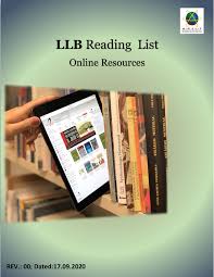 Llb Reading List Online Resorces Rev 0 Flip Book Pages 1 16 Pubhtml5