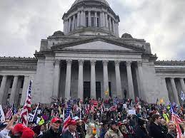 Maybe you would like to learn more about one of these? Armed Protesters In Olympia Occupy Capitol Steps Governor S Mansion Lawn Crosscut
