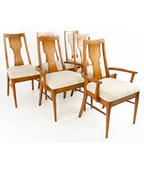 Sunset trading oak selections dining chair, light finish. Broyhill Style Mid Century Modern Dining Chairs Set Of 6