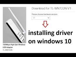 Cara instal tp link tl wn722n di windows 10. How To Download And Install Tplink Tl Wn722n V1 Wireless Usb Driver On Windows 10 Or Win8 Youtube