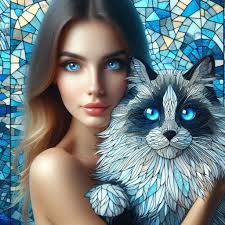 My cat (Blue) eye .. By me .. Egypt ..