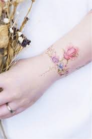 Meaningful Wrist Bracelet Floral Tattoo Designs For You Floral Tattoo Wrist Floral Tattoo Bracelet Wrist Tattoos Flower Wrist Tattoos Wrist Bracelet Tattoo