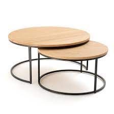 By noble house $ 305 08 /set. Vova Large Oak Nesting Coffee Tables Set Of 2 Oak La Redoute Interieurs La Redoute