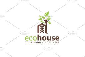 Eco House Logo Template House Logo Design Eco Friendly Logo Design Logo Templates