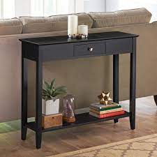 The Hidden Storage Console Table Hammacher Schlemmer Hall Console Table Black Console Table Entryway Table With Storage