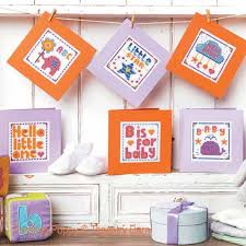 New baby cross stitch pattern. Tapestry Barn New Baby Cards Cross Stitch Pattern
