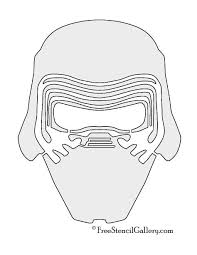 Kylo Ren Mask Stencil Star Wars Pumpkins Star Wars Stencil Darth Vader Mask