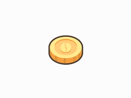 Coffee Coin Coin Icon Coin Illustration Coins Illustration