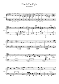 Check spelling or type a new query. Finish The Fight Sheet Music For Piano Solo Musescore Com