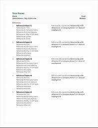 How to format a resume references section. Resumes And Cover Letters Office Com