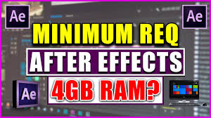 Minimum System Requirements For Adobe After Effects Minimum Specifications In Hindi Or Urdu Youtube