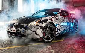 Hd Wallpaper White And Black Nissan 370z Coupe Tuning The Front Rally Nismo Wallpaper Flare