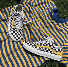 Black And Gold Checkered Vans Yellow Checkered Vans Vans Yellow Vans Aesthetic Vans Vans Outfits Vans Outfits Ideas Trending Shoes Vans Shoes Cute Shoes