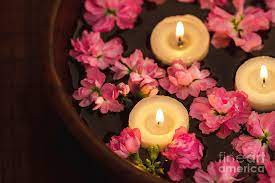 Candles making with dried flowers | fall diy ideas 2019 i decided to make candles using only thrifted items and things that i have at home! Floating Candle And Flowers Photograph By Lana Malamatidi