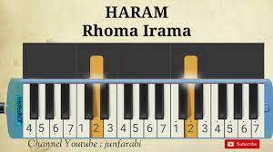 Kunci gitar rhoma irama piano. Lagu Rhoma Irama Haram Not Pianika Youtube