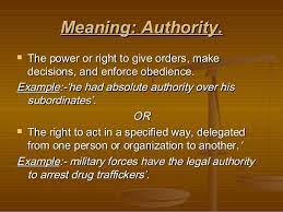 Some people call this domain authority, which is not to be confused with the domain authority (da) metric from moz. Concept Types Of Authority