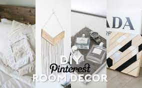 It's so fun to get creative with different themes and colors and follow the trends. Diy Pinterest Inspired Room Decor Minimal Easy Youtube