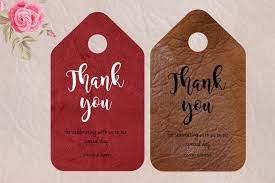 ★after editing your template you will receive 1 address label template. Thank You Tag Template Postermywall