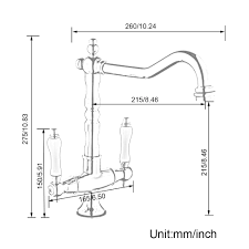 · the pipes under your kitchen sink can look daunting, especially if you have two sinks, but it's easier than you think to replace a sink drain pipe, even if you have little plumbing experience. Antique Dual Lever Kitchen Mixer Tap Ceramic Handle Mixer Tap For Kitchen Sink With 2 Handle