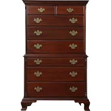 Traditional Vintage Mahogany Highboy Tall Chest On Chest Signed Kling Ny Tall Chest Mahogany Solid Mahogany