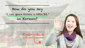 How Do You Say I Can Speak Korean A Little Bit In Korean Talktomeinkorean Youtube