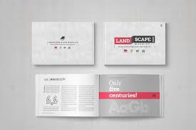 Landscape Book Mock Up Set Book Design Postcard Mockup Mockup