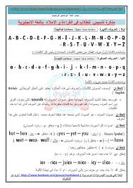 مذكرة تأسيس المبتدئين فى اللغة الانجليزية شاملة لكل الحروف بنك اسئلة قواميس